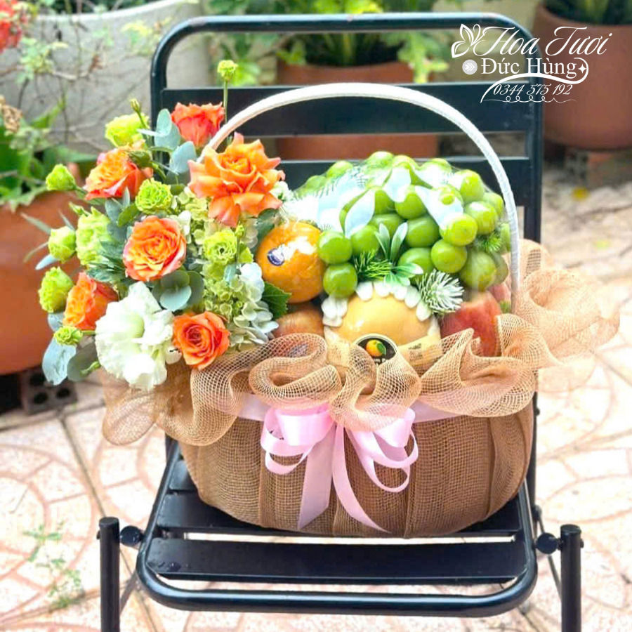 Giỏ Hoa Quả Đẹp 018